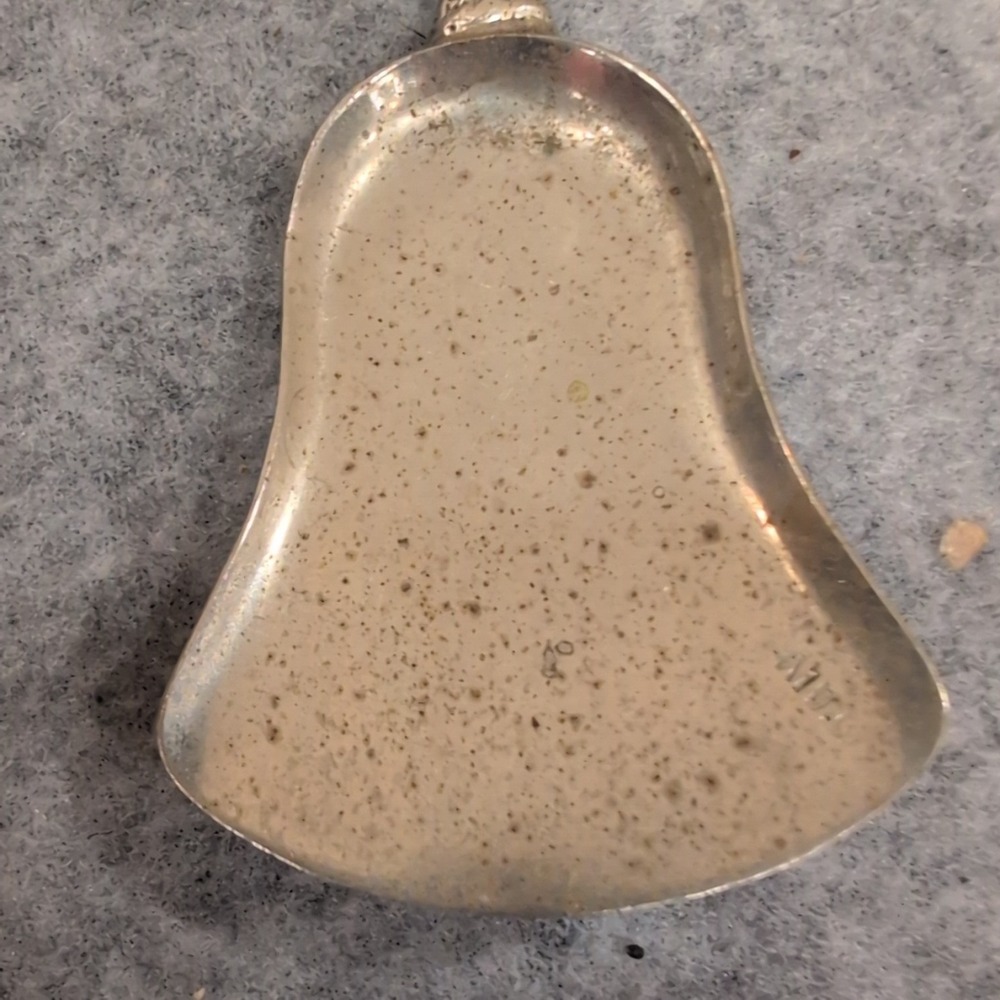 Vintage Figural Deer Souvenir Spoon Bell Shaped Bowl Ornate Silver Tone Metal - Picture 4 of 7